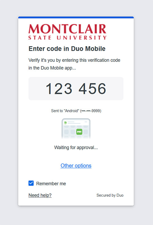 Duo mfa code