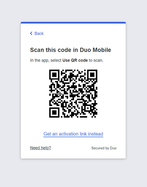 Duo QR code