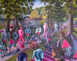 Maurice Tobia, Promenade. 48x60 inches.