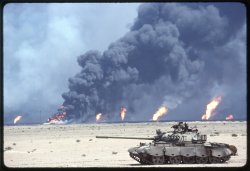 Kuwait Oil Fields On Fire