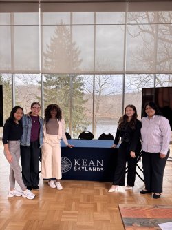 PRSSA students from Montclair and Kean chapters pose together