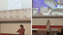 Noah Ramadan and Kelly Witters during their talks at Darwin Day