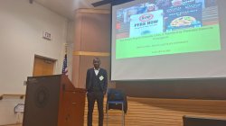 Odera Umeh after presenting at the AWWA-NJ Conference