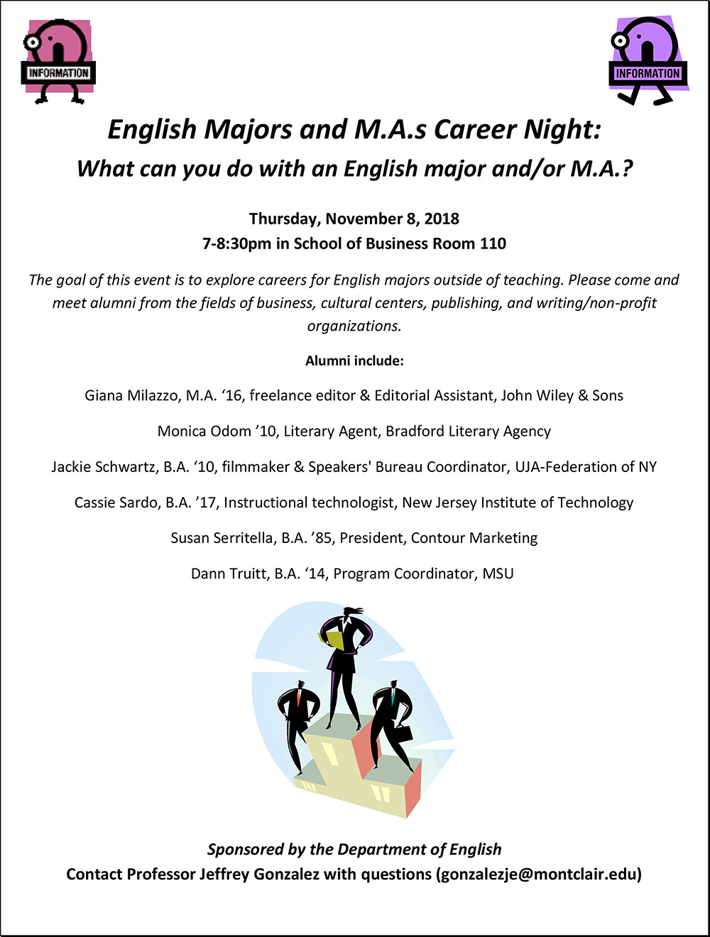 English Majors And M.A.s Career Night English Montclair State