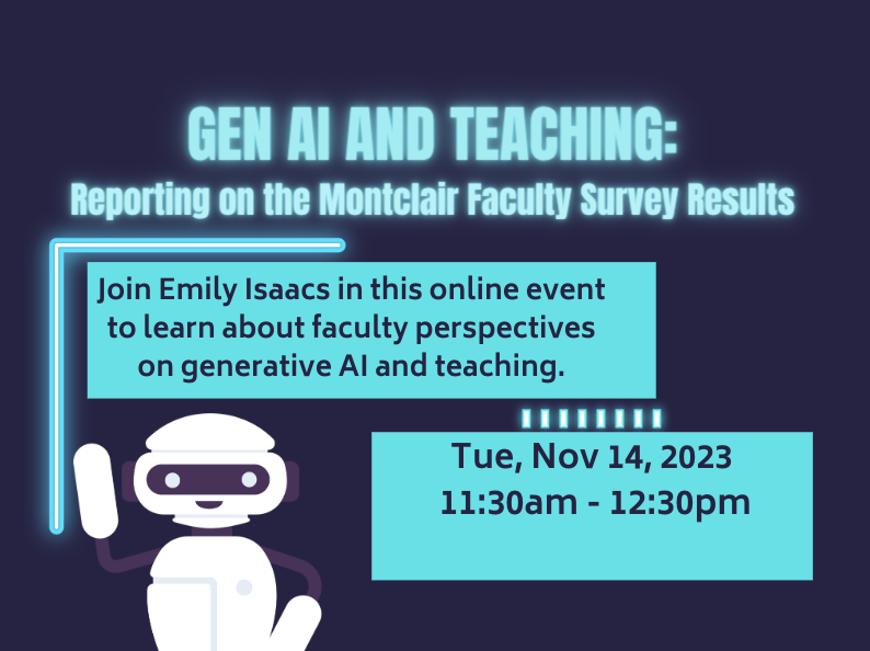 Gen AI At Montclair Reporting On The Montclair Faculty Survey Results