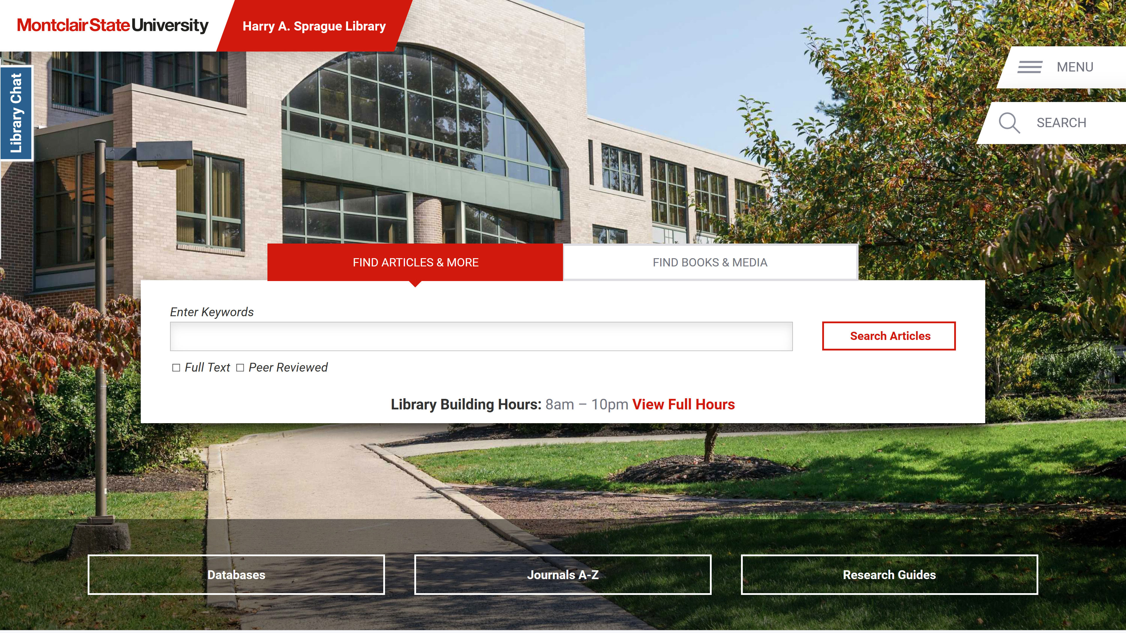 Library Launches New Website – University Libraries - Montclair State ...