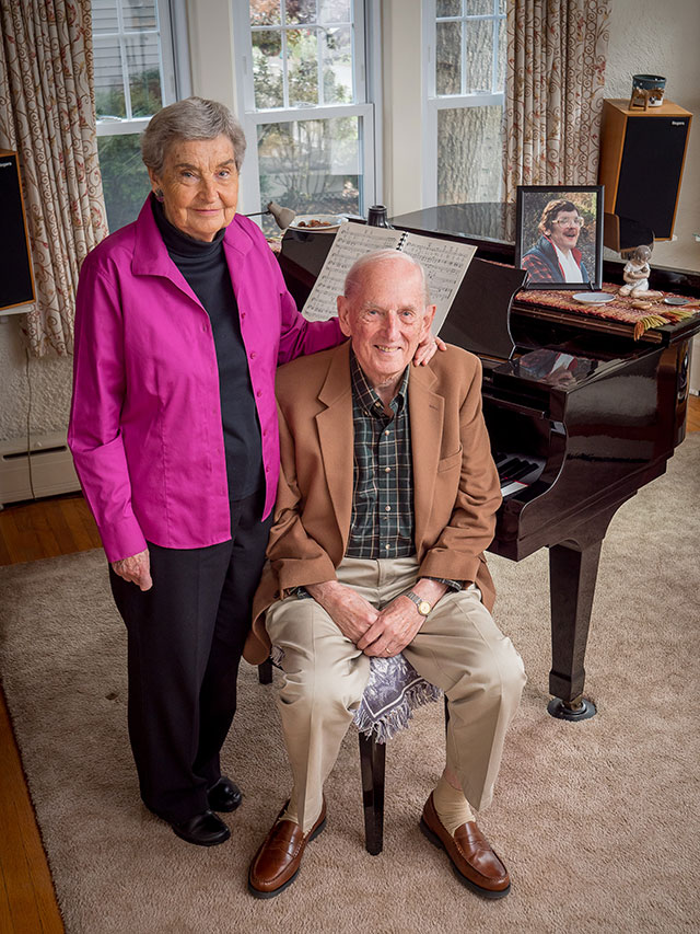 In memory of their son, David, Tom and Lucy Ott established scholarships for students studying music therapy.