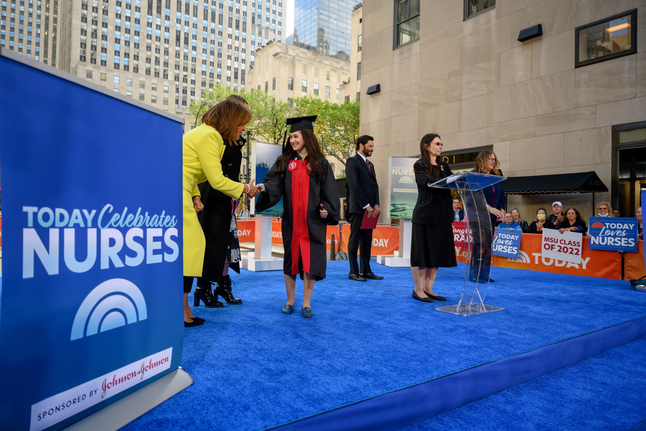 Nursing Grads Rock The Today Show Press Room Montclair State University