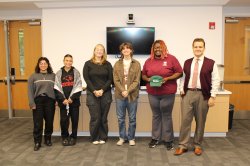 a group of Bigelgrant awardees stand together at an event