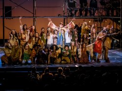 Full cast of HAIR, production runs from April 29 - May 3.