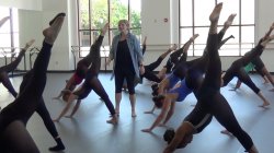 Emmy Nominated Dancer and Choreographer Stacey Tookey teaching a master class at Montclair State.