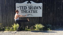 Dance alumnus Tim Kochka '09 at the 2015 Jacob's Pillow Dance Festival, at the famous Ted Shawn Theatre.