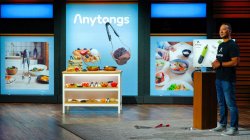 Montclair State University Alumnus Tog Samphel pitches his “Anytongs” invention on ABC’s Shark Tank. Tune in Friday, January 27 to see how it goes. Photo courtesy of ABC’s Shark Tank.