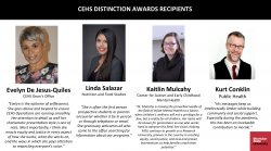 March 2022 CEHS Distinction Awards Recipients