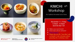 Flyer for Kimchi Workshop