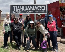 Group photo of faculty in Bolivia