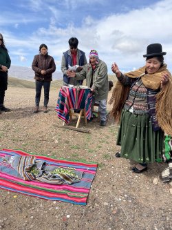 Sacred ritual on Lloco Lloco mountain