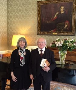 Feature image for Professor Lucy McDiarmid Meets Ireland's President Michael Higgins