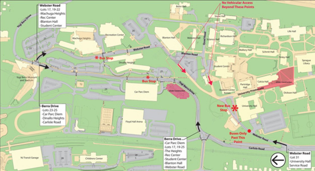 Parking Information For Commuters – University Facilities - Montclair State  University