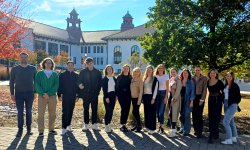 Photo of Students and Faculty visiting Montclair from Graz Univeristy