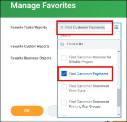 find customer payments reports