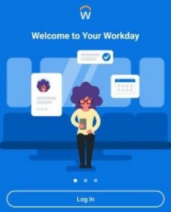 log in screen for workday