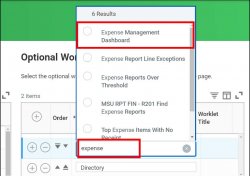 expense management dashboard radio button