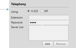 telephony menu