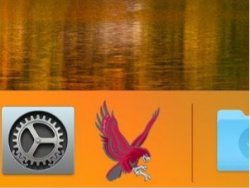 mac dock with redhawk symbol