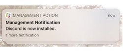 application install notification