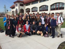 Feature image for Italian and American High School Students Visit Montclair State University Campus