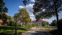 Cole Hall in the Spring