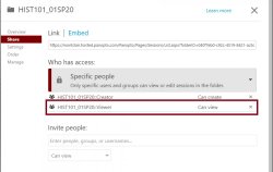 screeenshot Panopto sharing permissions access