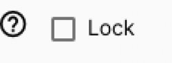 Lock checkbox