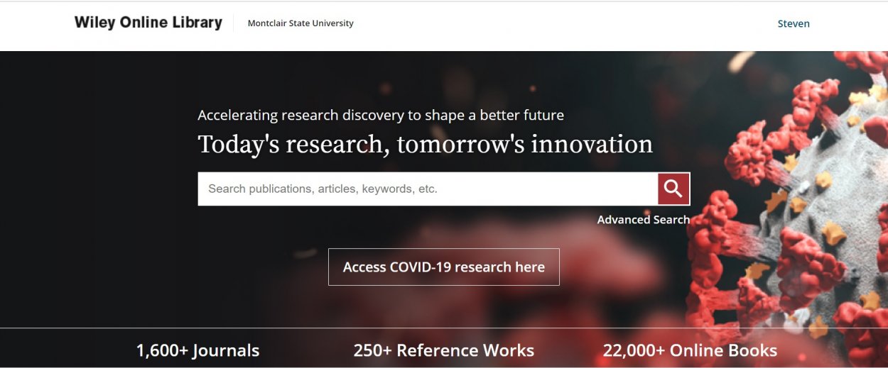 Recently Added Wiley Online Library Provides Access To Over 1,400 ...