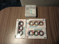 fidget toys on desk