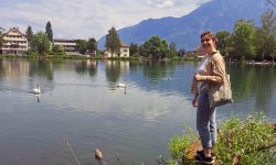 Photo of Alli in standing on lake in Austria