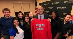 Feature image for U.S. Senator Cory Booker Visits Campus to Talk with Students