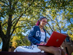 student studying at Montclair State University