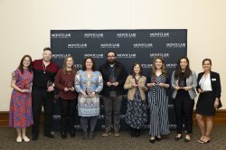 Group photo of Excellence in Advising Awards recipients, April 2024.