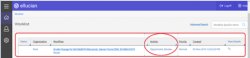 Screenshot of Ellucian worklist circled
