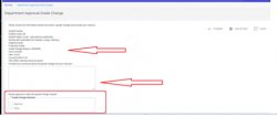 Screenshot of Ellucian deptartment grade change approval screen