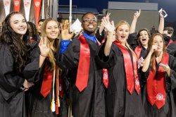 The College of the Arts graduates at Convocation, 2015.