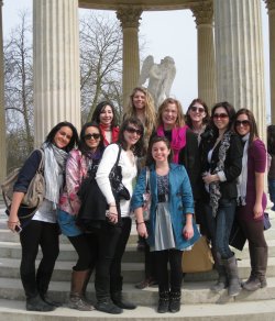 Students in the Fashion Design program are pictured during their 2012 study-abroad trip to Paris, France, and Antwerp, Belgium.