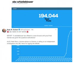 A graphic showing a spike in social media activity after the presidential debate on September 10, 2024.