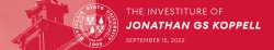 The Investiture of Jonathan GS Koppell September 15, 2022