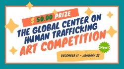 graphic that says global center on human trafficking art comp