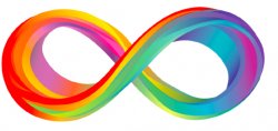 colorful infinity symbol