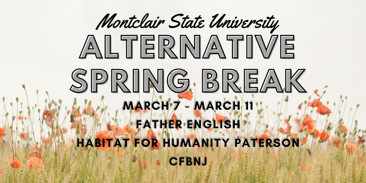 Alternative Spring Break Volunteer Center Montclair State University