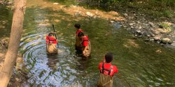 NJCWST students field research in river